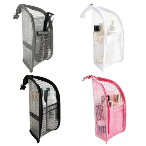 Standing Toiletry Bag Set - 4 Pack Waterproof Travel Pouches