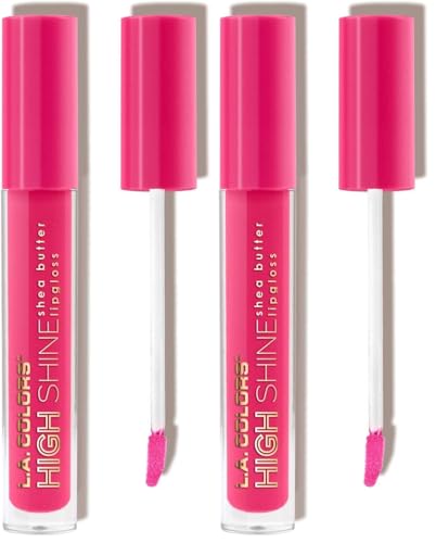 L.A. COLORS High Shine Lipgloss Flaunt CLG938 (Pack of 2)