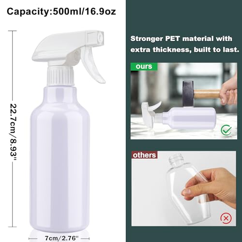 Spray Bottle 16.9oz Adjustable Mist & Stream Leakproof