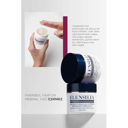 Elensilia Escargot Original Snail Repair Cream, Deep Hydration & Skin Barrier Care, 50 g ? Moisturizing All-in-One Daily Face Cream for Healthy, Supple Skin