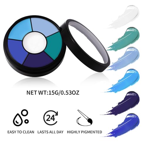 BOBISUKA 6-Color Washable Face & Body Paint for Cosplay