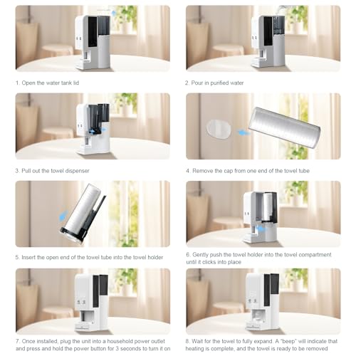 Hot Face Towel Warmer Machine – 55°C Instant Spa Towels