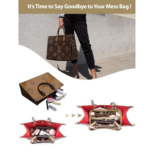OMYSTYLE Felt Purse Organizer Insert with 6 Sizes for Handbags