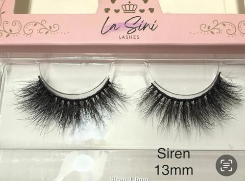 La Sini 13mm Natural Mink Lashes - Reusable False Eyelashes