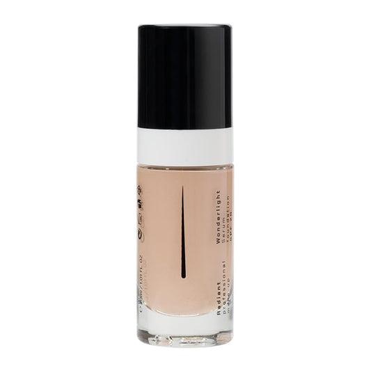 Radiant Professional Wonderlight Serum Liquid Foundation for Makeup Kit - Alternative to Bronzer Powder - Color Corrector & Under Eye Concealer - Matte Eyeshadow Base - 1.01 oz - Porcelain Beige (01)