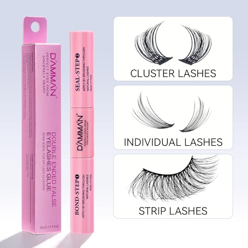 DAMMAN Lash Cluster Glue - Waterproof 72H Hold with Bond & Seal