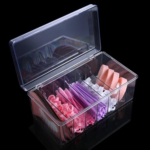 Acrylic Lash Extension Organizer with 6 Compartments