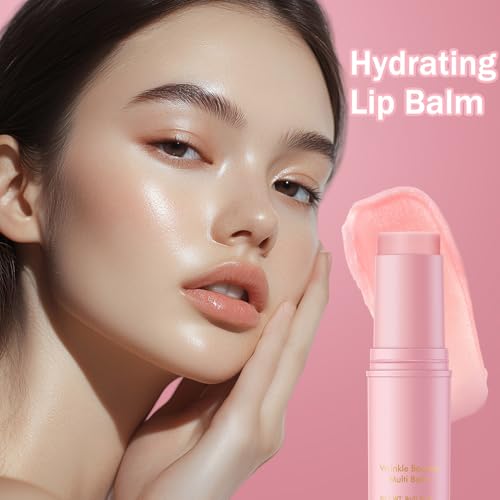 Hydrating Eye & Lip Balm Stick - Cooling Under Eye Cream, 2 Pack