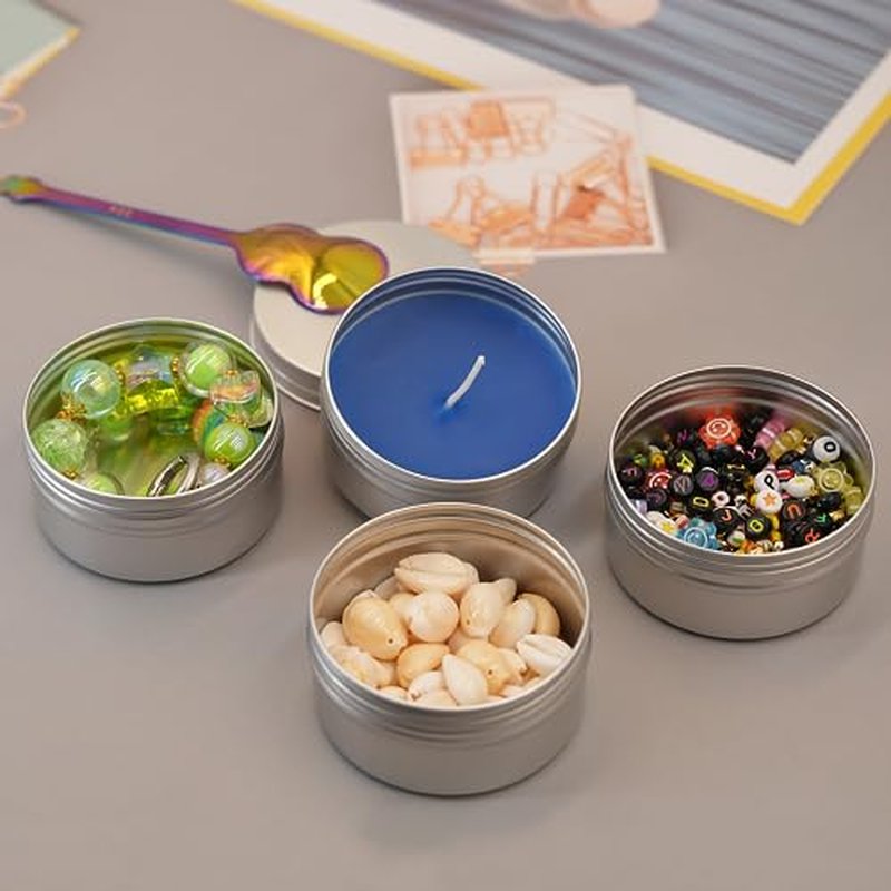 20 Pack 3 oz Aluminum Tin Cans with Screw Lids for Salves