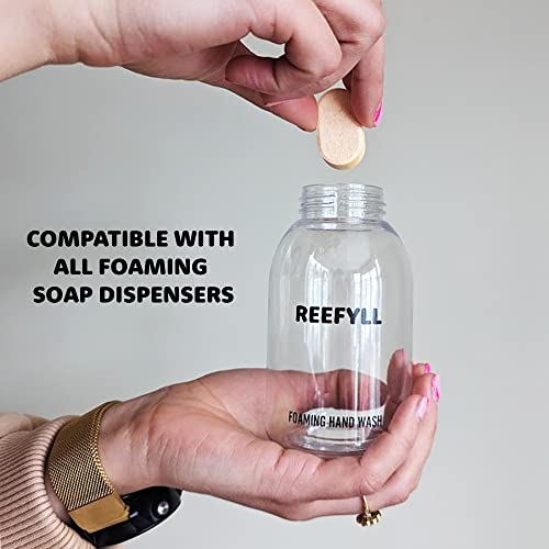 Foaming Hand Soap Refill Tablets Dissolvable Plastic Free Hand Wash Pods Just Add Water Tropical Coconut Scent 5 Tablets