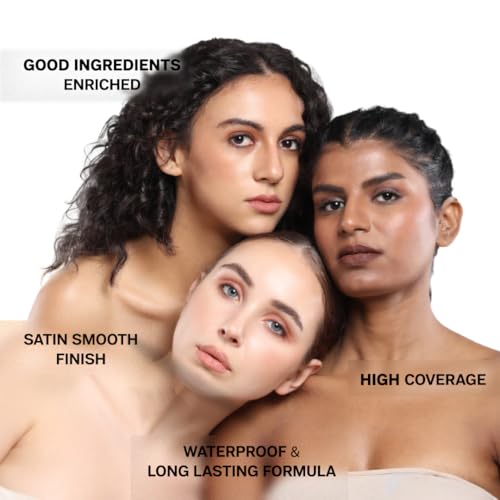 FLiCKA The Base Story Cream Foundation - Medium to High Coverage, SPF, Waterproof, All Skin Types