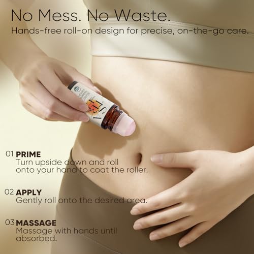 Organic Castor & Frankincense Oil Roll-On with Rose Quartz