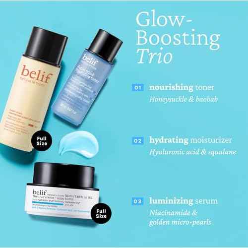 belif Uncover Your Glow Set?, Aqua Bomb Daily Face Moisturizer, Niacinamide Vitamin C Golden Glow Serum, Aqua Bomb Hydrating Toner - Hyaluronic Acid, For All Skin Types, Korean Skin Care