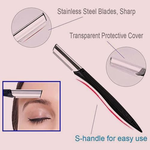 7 in 1 Eyebrow Razor Kit with Tweezers, Scissors & Brush