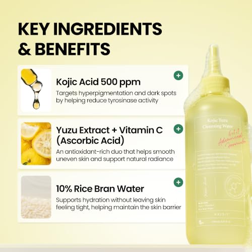 AXIS-Y Kojic Yuzu Cleansing Water - Brightening Micellar Makeup Remover