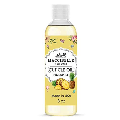 Maccibelle Pineapple Cuticle Oil Refill 8 Fl Oz – for Dry Cracked Cuticles
