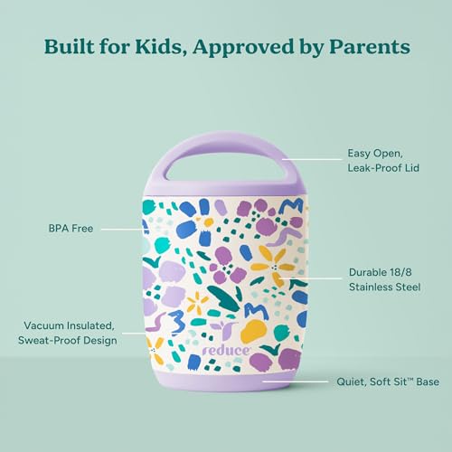 Foodee 10oz Insulated Food Storage Container - Abstract Flowers