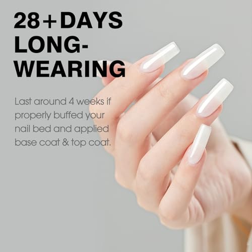 CANNI Jelly Milky White Gel Nail Polish 9ml High Gloss UV LED Soak Off