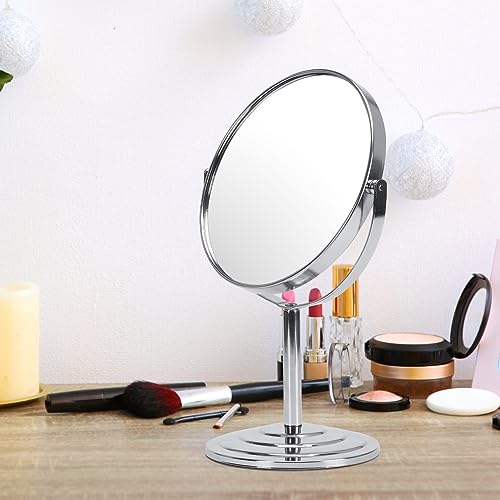 7 Inch Makeup Mirror with 1x 3x Magnification, 360° Rotation