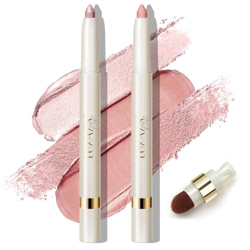 LUXAZA PRO Multi-Purpose Makeup Stick, Cream Shimmer Matte, Eyeshadow Eyeliner Blush Lip Liner Highlighter Makeup Eye Brightener Pencil Sticks #S3M4