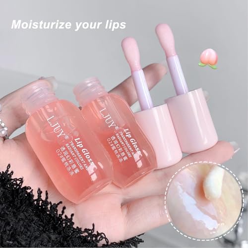 Mint Lip Gloss Oil Set - 3 Pc Hydrating Moisturizer