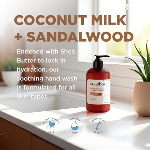 Soapbox Coconut Milk & Sandalwood Hand Soap Refill 64oz