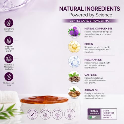 BIOXCIN Herbal Shampoo for Hair Loss & Thicker Hair Care