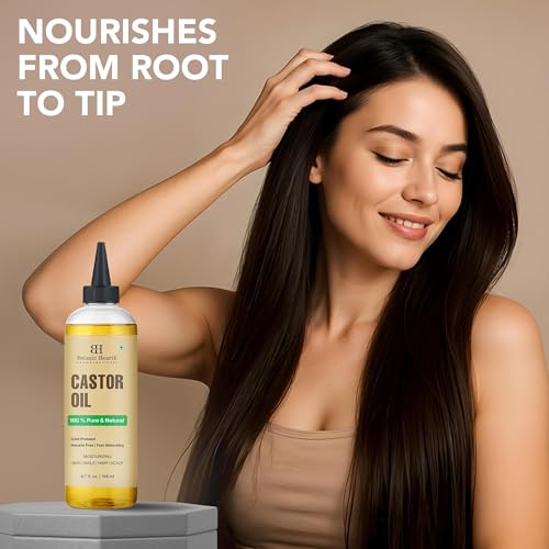 Botanic Hearth Castor Oil Treatment for Hair, Lashes & Brows - 6.7 Fl Oz