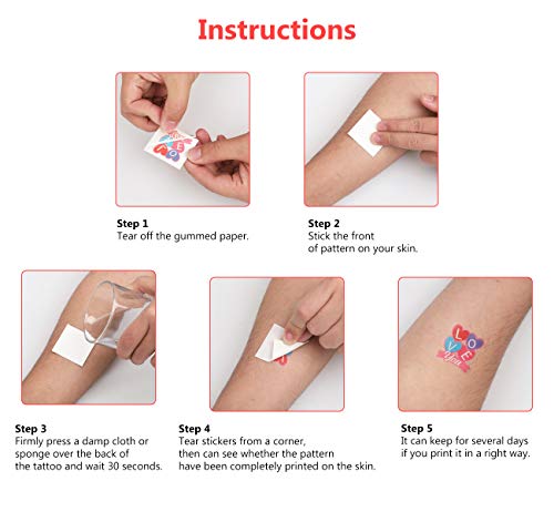 192PCS Valentine's Day Temporary Tattoos - Party Favors