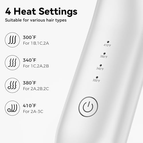 CARESKY Cordless Curling Iron Brush - Rechargeable Travel Styler