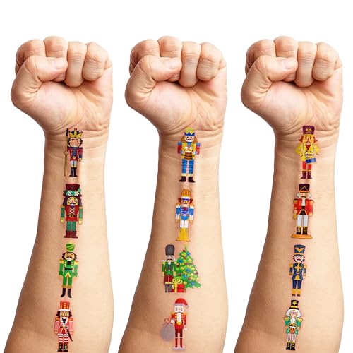 103 PCS Nutcracker Temporary Tattoos - 90s Hippie Party Favors