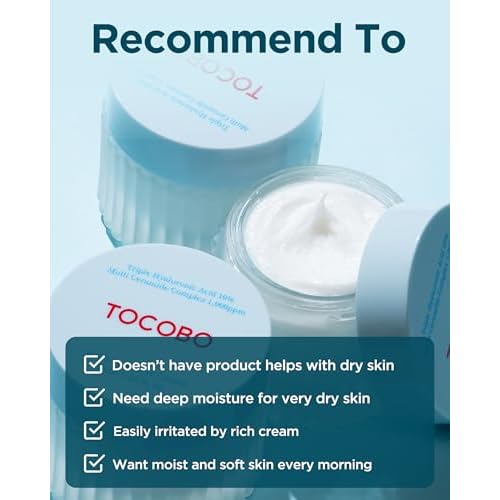 TOCOBO] Multi Ceramide Cream 1.7 Fl oz / 50ml | Moisture cream, Ceramide moisturizer, Korean Skin Care, Natural Ingredients, Sensitive Skin | Cruelty Free, Korean Vegan Cream, mother's day gift