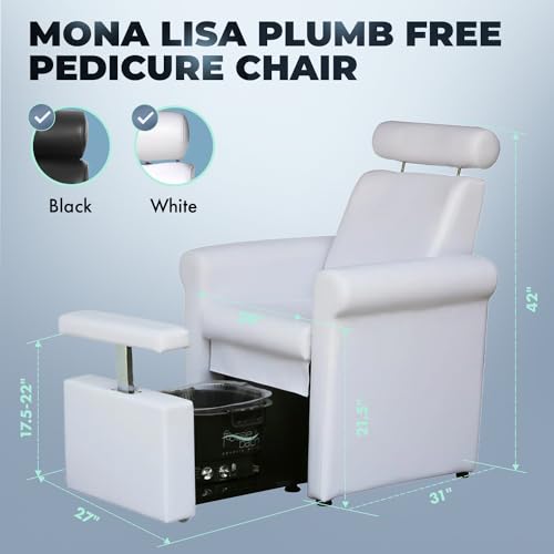 Buy-Rite Mona Lisa Plumb-Free Pedicure Chair with Retractable Base