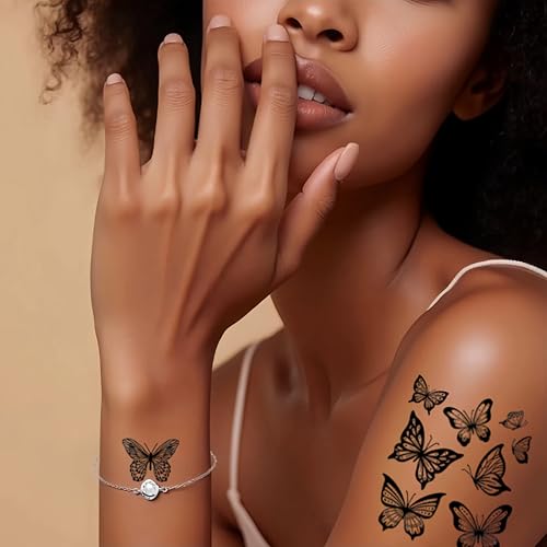 Butterfly Temporary Tattoos for Adults - Waterproof 5-7 Days