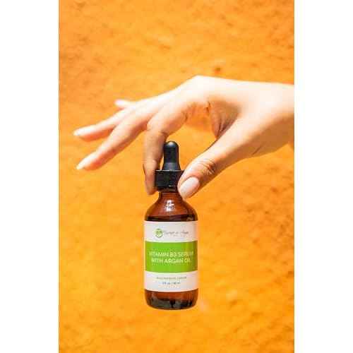 Essence of Argan B3 Vitamins Hyaluronic Acid Face Serum, Niacinamide Moisturizer for Face, Pore Serum Minimizer - 2 fl. Oz. Dropper Bottle