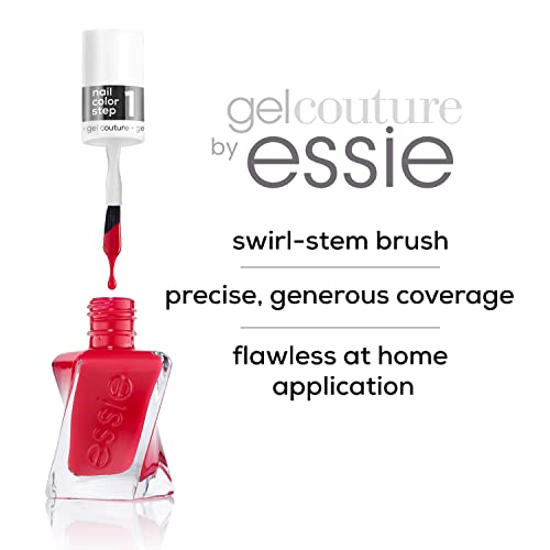 essie Gel Couture Longwear Nail Polish, Scarlet Red, Rock the Runway, 0.46 Ounce (Pack of 2)