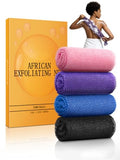 African Net Sponge 4 Pack - 45" Exfoliating Bath Scrubber
