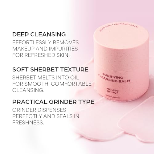 House of Hur Purifying Cleansing Balm | Hydrating & Calming Korean Skincare | 1.69fl.oz