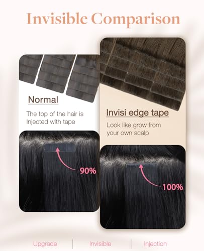 GOO GOO Invisi Edge Tape In Hair Extensions 18inch 20pcs 4/27/4