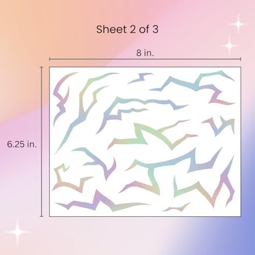 Iridescent Holographic Temporary Tattoos | 3 Sheets