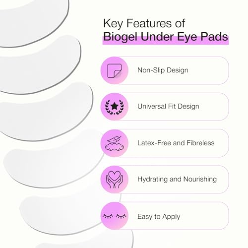 Curacoro Biogel Under Eye Pads 10 Pairs for Lash Extensions