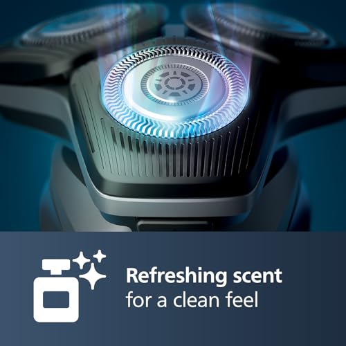 Norelco Philips Quick Clean Pod Cartridge, Lubricates Shaver and Eliminates Cut Hair, 4x 5.4 fl oz Cartridges (Up to 1yr Supply), BD9010AZ