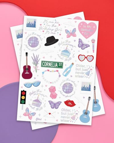 xo, Fetti 50 Iridescent Temporary Tattoos - Birthday Party Favors