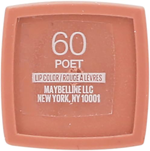 Maybelline Super Stay Matte Ink Liquid Lipstick Makeup, Long Lasting High Impact Color, Up to 16H Wear, Poet, Light Rosey Nude, 1 Count