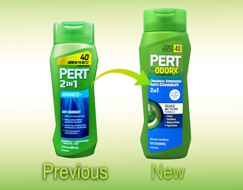 Pert 2-in-1 Anti-Dandruff Shampoo & Conditioner, 13.5 oz