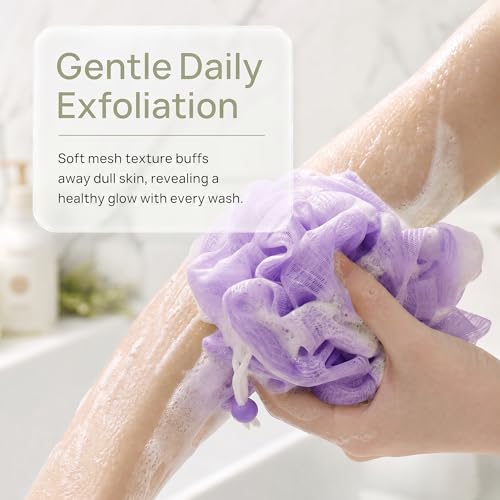 3-Pack Bar Soap Pouch with Loofah Mesh Scrubber