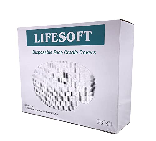Disposable Fitted Face Cradle Covers - 100 Pack