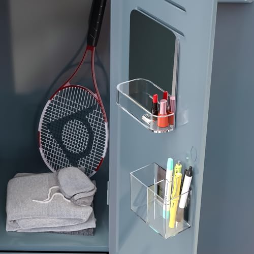 Magnetic Locker Organizer Kit with Mirror & Pen Holder
