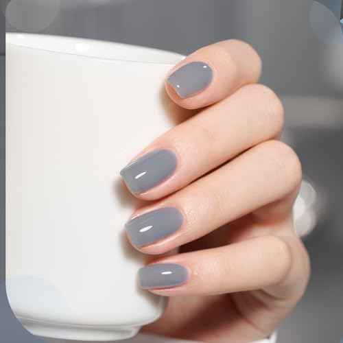 GAOY Gel Nail Polish Kit, 3 Colors 16ml Blue White Silver, Sheer Soak Off UV Gel Polish Set - Frozen Glitter