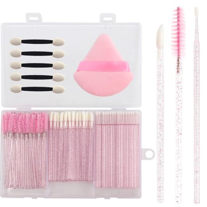 206pcs Disposable Makeup Applicators Kit with Organizer Box